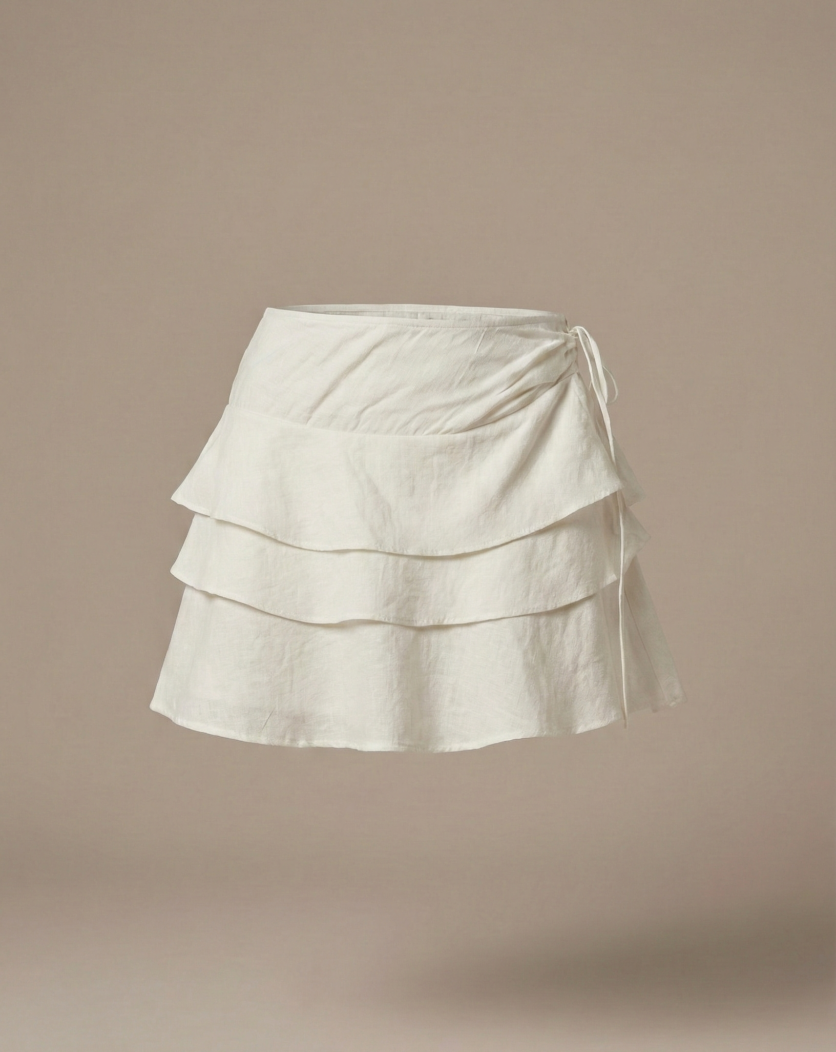 Bella layered ruffle skirt in premium nylon viscose - front view